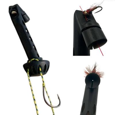 1/2/3/4Pcs Fly Fishing Magnetic Fly Threader Easily Rig Small Flies Hooks Tippets On Water Knot Helper Assist Hooks Threading Tools Fishing Accessory