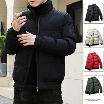 Standing Collar Cotton Jacket for Men's Autumn and Winter Outerwear New Trend Thickened Warm Down Cotton Men's Clothing Fashion Brand Cotton Jacket