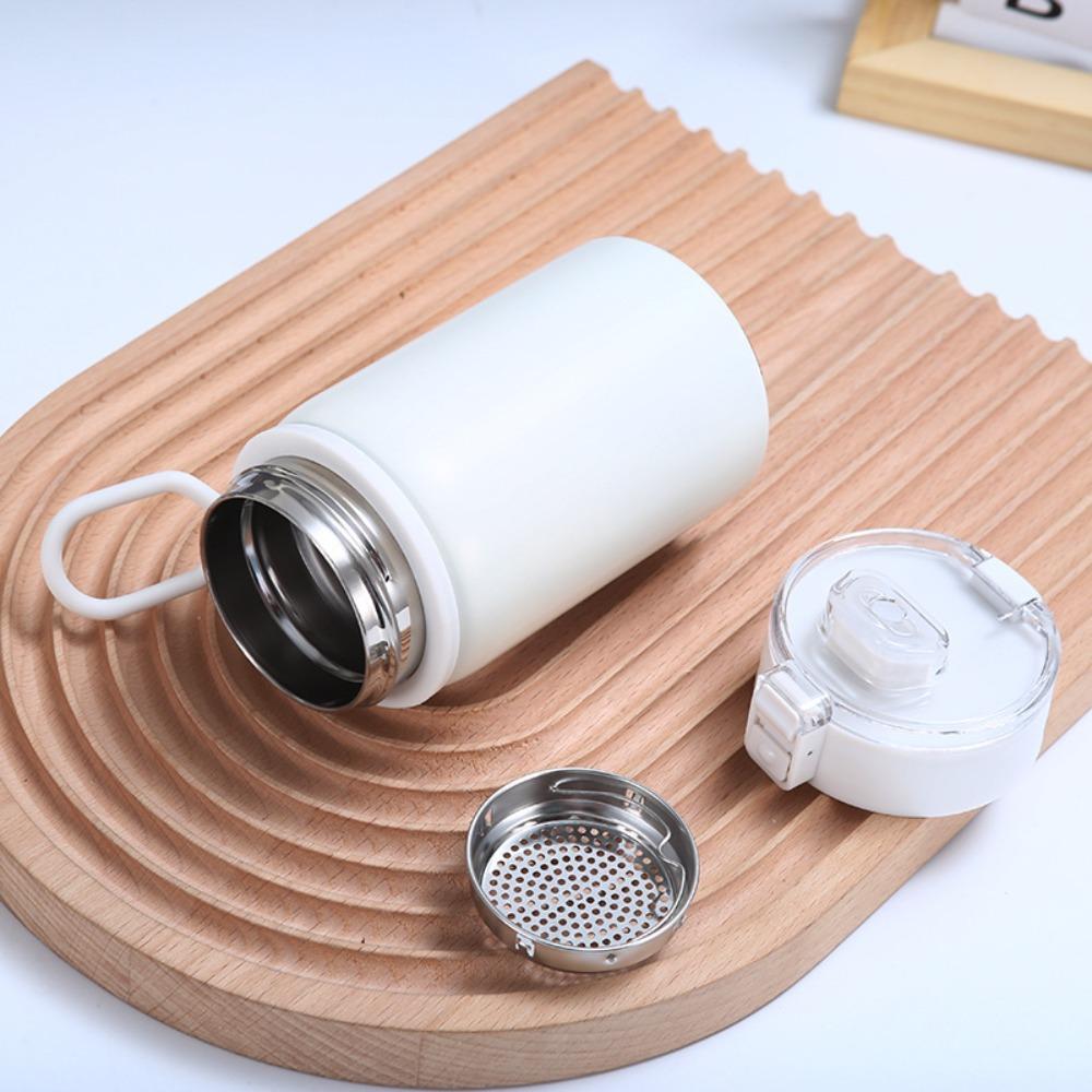 Stainless Steel Vacuum Insulation Cup 350/550ml High-capacity with Tea Partition Thermos Mugs Leak-Proof Double Layer Coffee Mug
