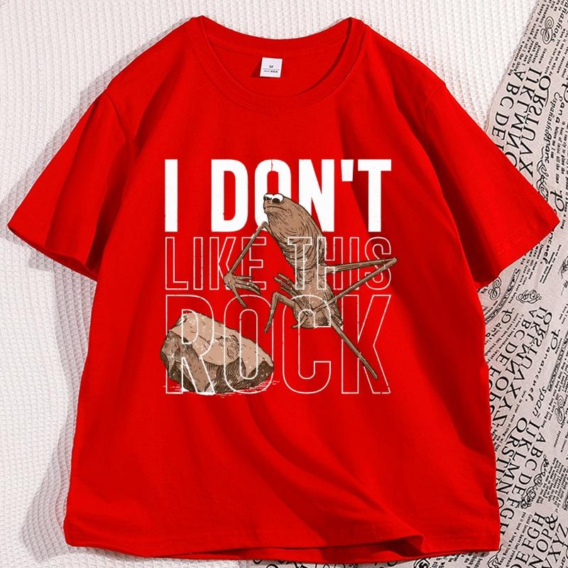 

Marcus The Worm T Shirt Men Women I Dont Like This Rock TShirt Casual Cotton Short Sleeve Funny Tees Unisex Streetwear S