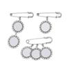 Wedding Bouquet Photo Charm Diy Pin Making Wedding Charm Oval Aluminum Sheet Photo Frame Brooch Pendant