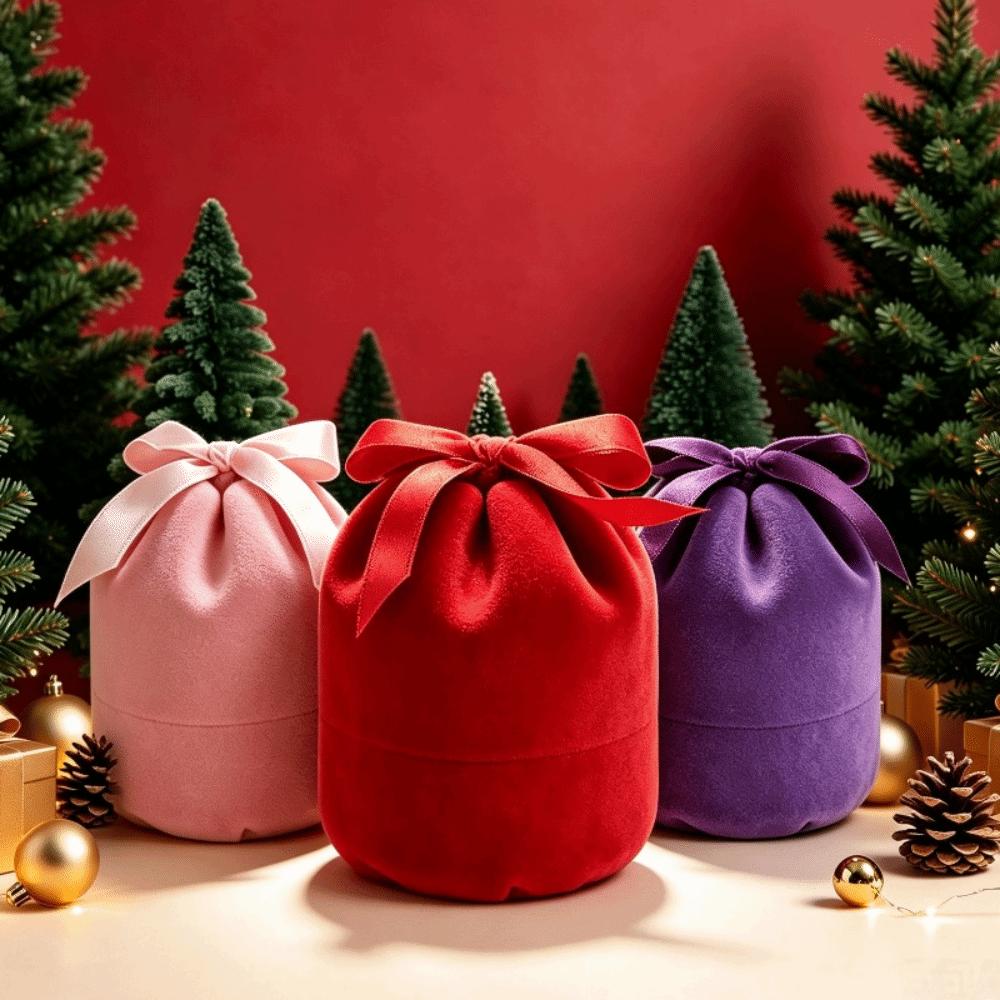 Storage Christmas Jewelry Box Anti-collision Flannel Jewelry Organizer Propose