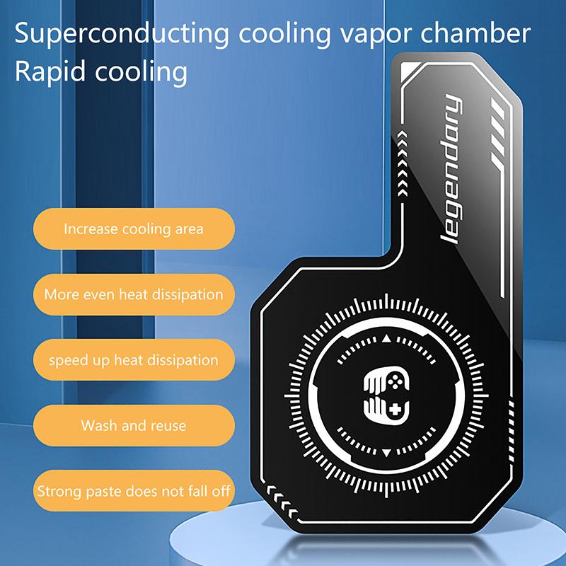 Reusable Magnetic Suction Mobile Phone Cooler Plate Radiator Heat Sink Extend Cooling Area Ultra-thin Cooling Radiating Sticker