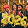 2026 Crown Foil Number Balloons - Metallic Shine for New Year's Eve, Graduation & Christmas Decor, Premium Party Backdrop