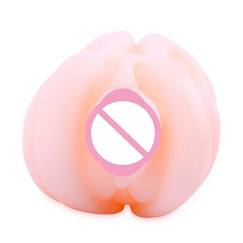15cm Male Masturbator Real Pussy Vaginal for Men Glans Sucking Penis Sucker Cock Exerciser Erotic Products Sex Toys Adults 18+