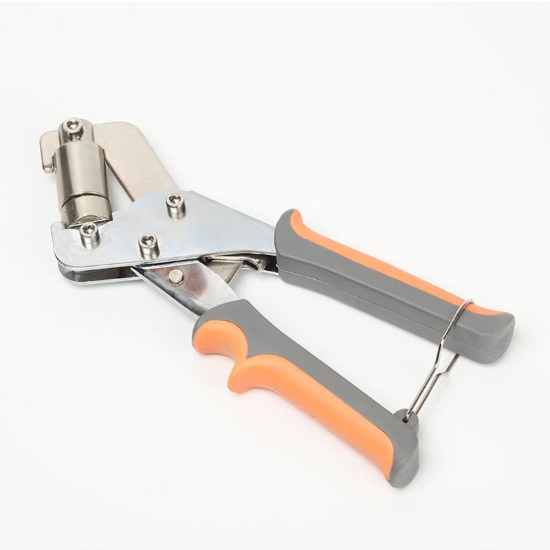 1 Set Draagbare Handpers Metaal Oogje Gatpons Tang Voor Leer Canvas Kleding Diy Zeildoek Ring 10mm Oogje Tangen Kit Gereedschappen