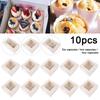 10Pcs Cupcake Boxes 2/4/6 Holes Cake Box W/ Clear Window Cake Holder for Weddings Baby Shower Birthdays Christmas Party Supplies