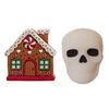 Skull Cabinet Knob Covers Halloween Decor Pull Handle Gingerbread House Drawer Knob Covers for Dresser Closets Wardrobes Bookcases Decoration