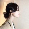 Fashion exaggerated metal woven Large Circle Earrings Simple ladies Earrings suitable for European and American women