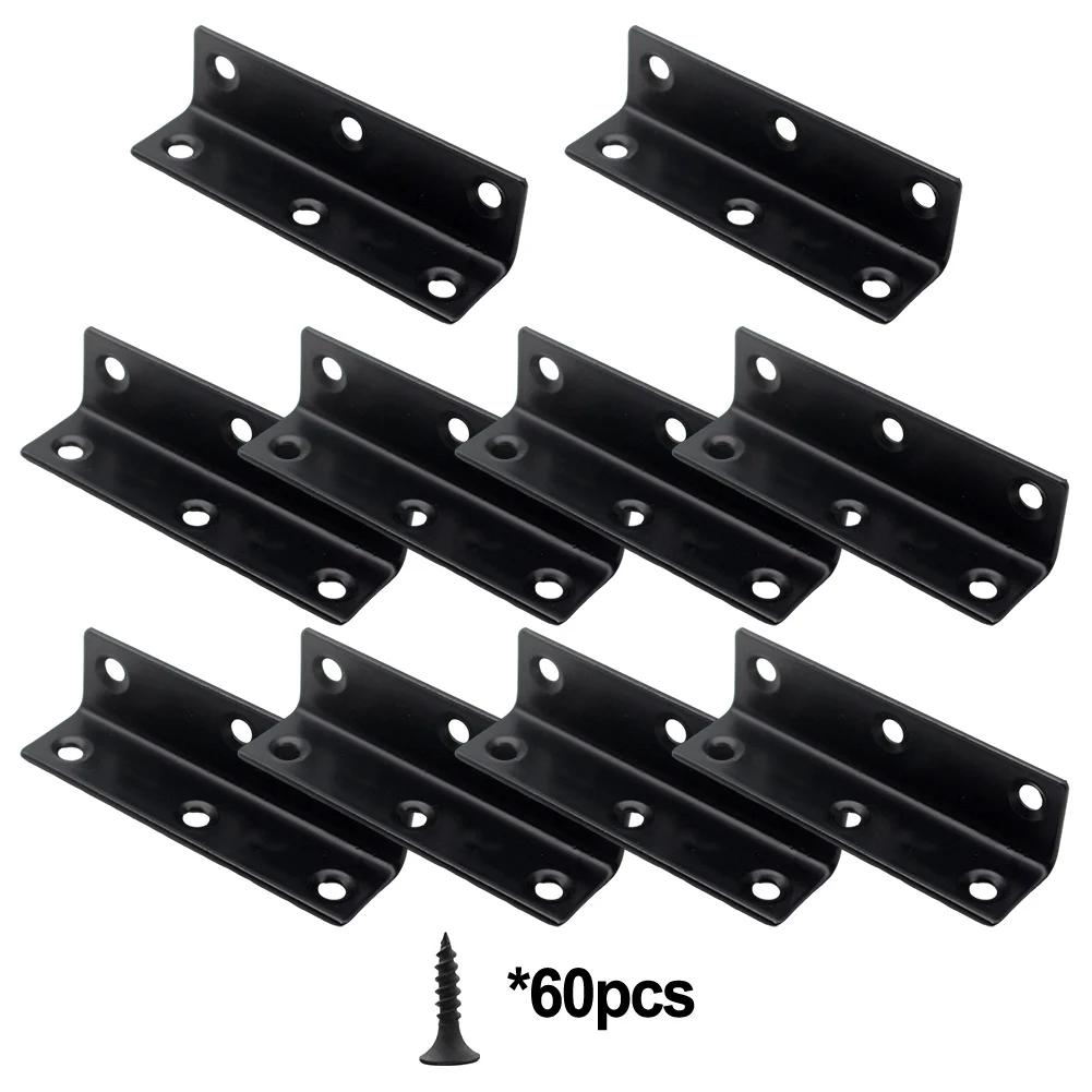 Black L Brackets For Wood L Brackets For Raised Garden Bed- Stable Support Brackets For Raised Garden Bed Garden Buildings