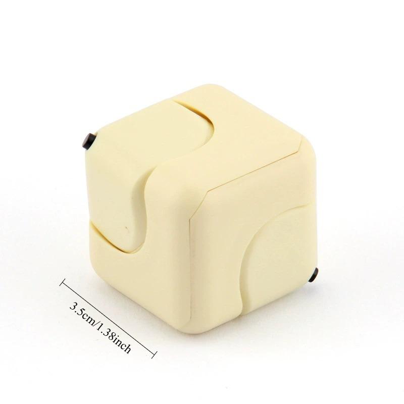 1Pc Fidget Spinner, Stress-Relieving Rubik's Cube, Educational Finger Toy, Square Whirlwind Dice