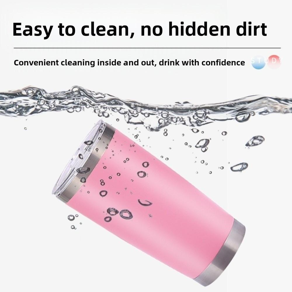 20oz Car Thermos Cup 304 Stainless Steel Tumbler Thermal Mug Insulation Water Bottle  Travel