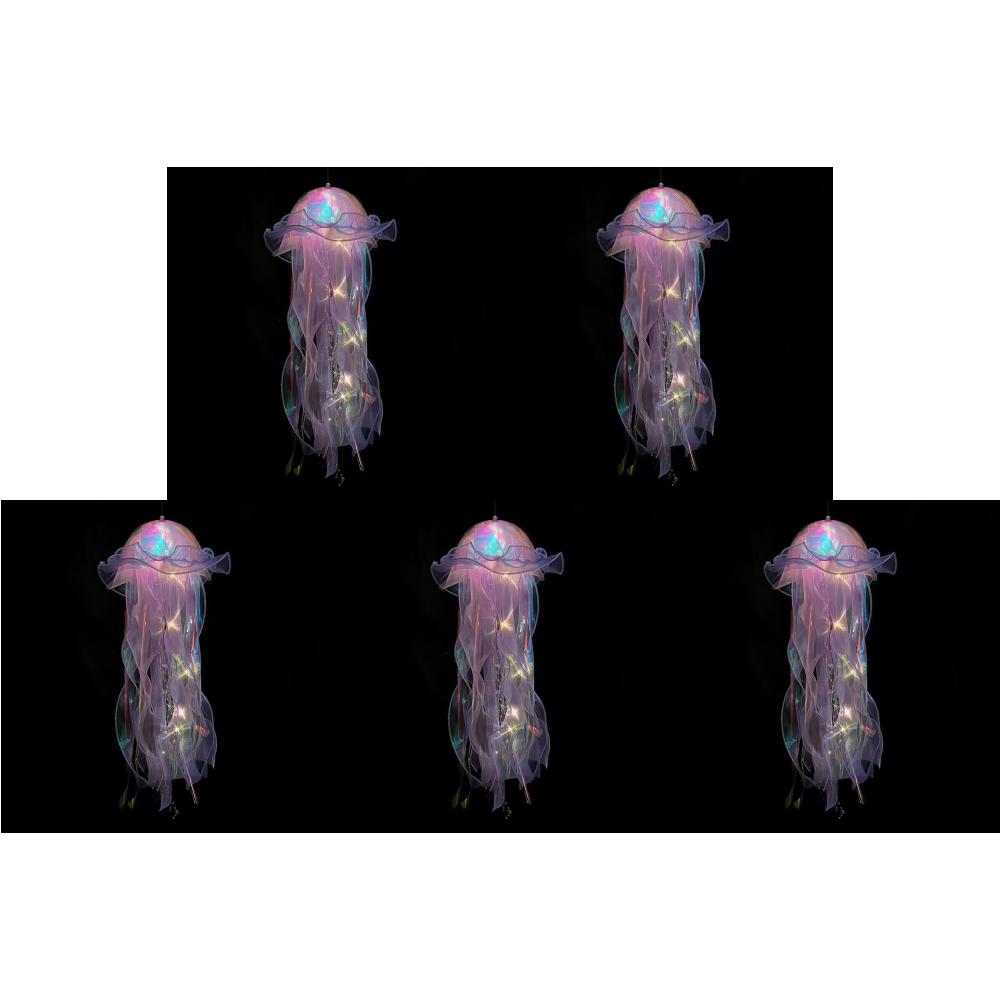 1-5 STÜCKE Quallen Nachtlicht Lampe Quallen RGB LED Lampe Schlafzimmer Quallen Atmosphärenlicht Quallen Hängende Deckenlaterne