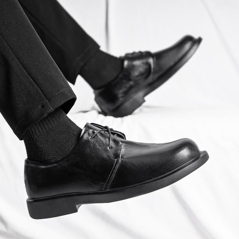 2025 S/A New British Classic Business Causal Leather Shoes For Men's Black Hombre Daily Teenagers Dress Banquet ceremony
