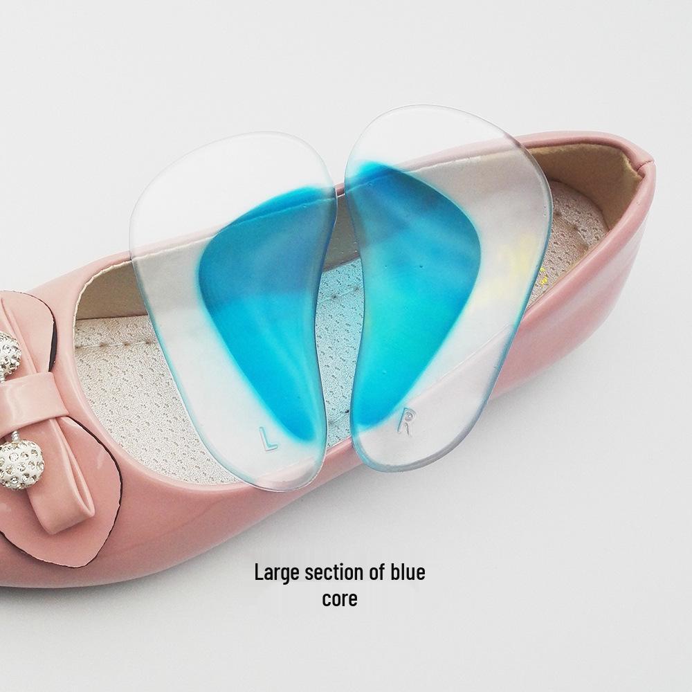 Silicone Orthotic Arch Support Insoles for Flat Feet with Shock Absorption - For Adults & Kids