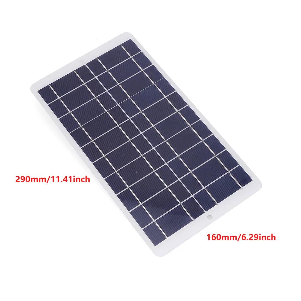 20W/10W 5V Solar Panel Charger Waterproof Outdoor Solar Panels USB/Type-C Output Lightweight for Wireless Security Camera 4
