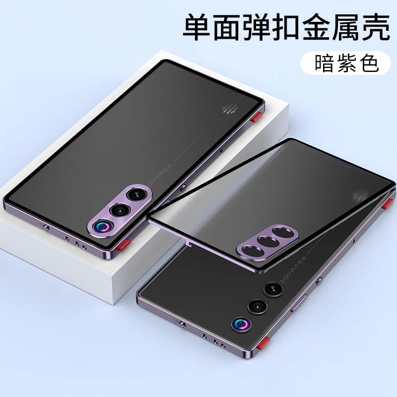 Alloy Metal Lens Protection Case For ZTE Nubia RedMagic 10 Air 10Pro+ 9Spro 8 Transparent Tempered Glass Hard Shockproof Cover