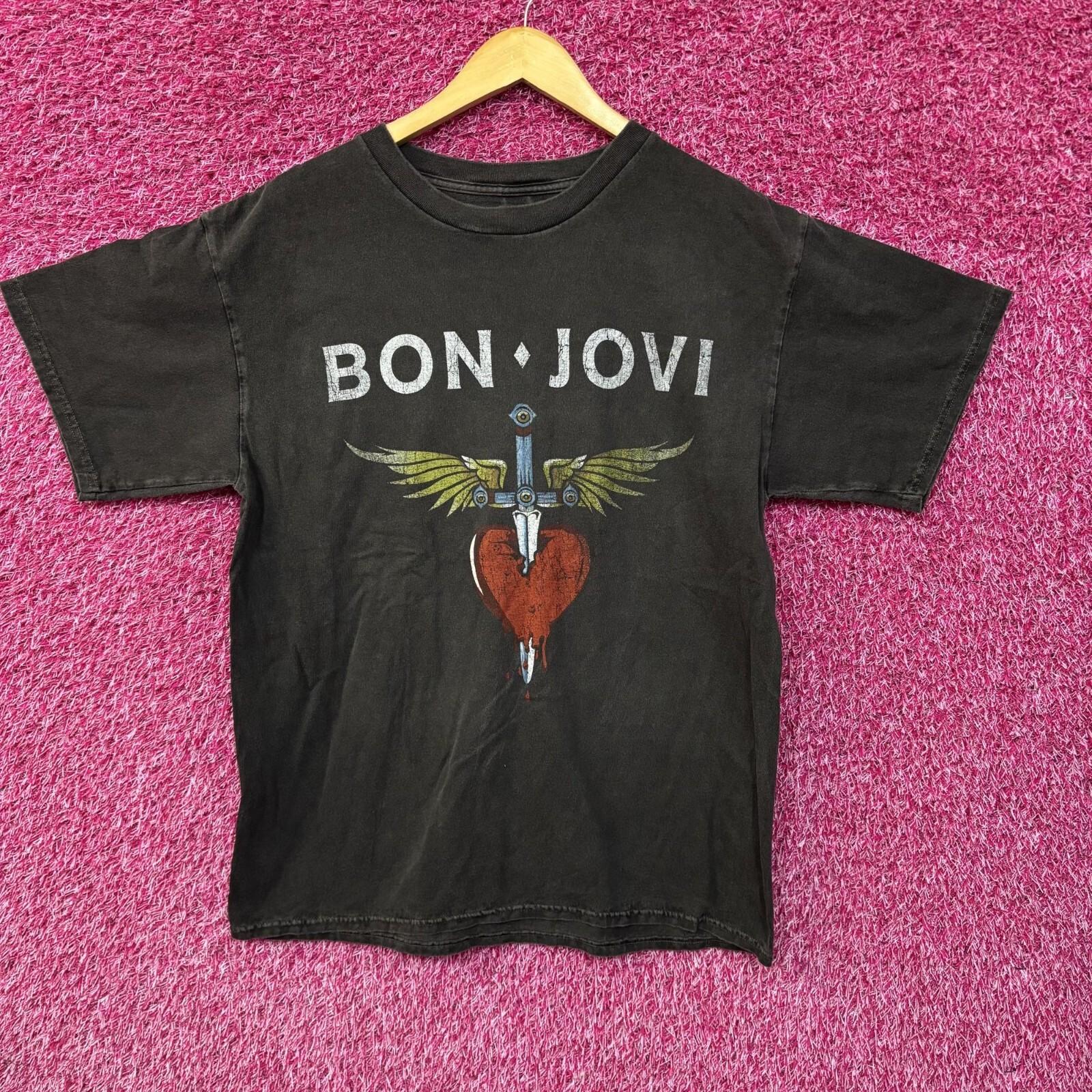 Bon Jovi Through The Heart Graphic T-Shirt Extra small Small XXXXL