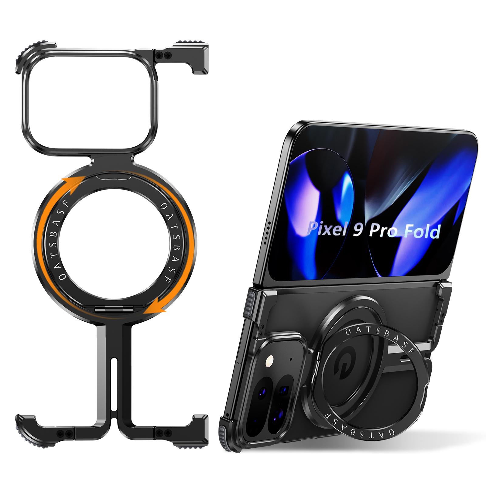 

Eary for Google Pixel 9 Pro XL Fold Phone Case for Magsafe 360°Rotatable Kickstand Frameless Protective for Pixel Bumper Cover For Google Pixel 9 Pro XL