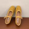 Fashion SUOJIALUN 2025 Autumn New Brand Women Flat Shoes Fashion Round Toe Shallow Ladies Mary Jane Shoes Soft Flat Heel Boat Shoes