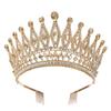 Baroque Queen Large Crystal AB Crowns For Bridal Women Girls Wedding Tiaras Diadem Comb Princess Party Hair Dress Jewelry