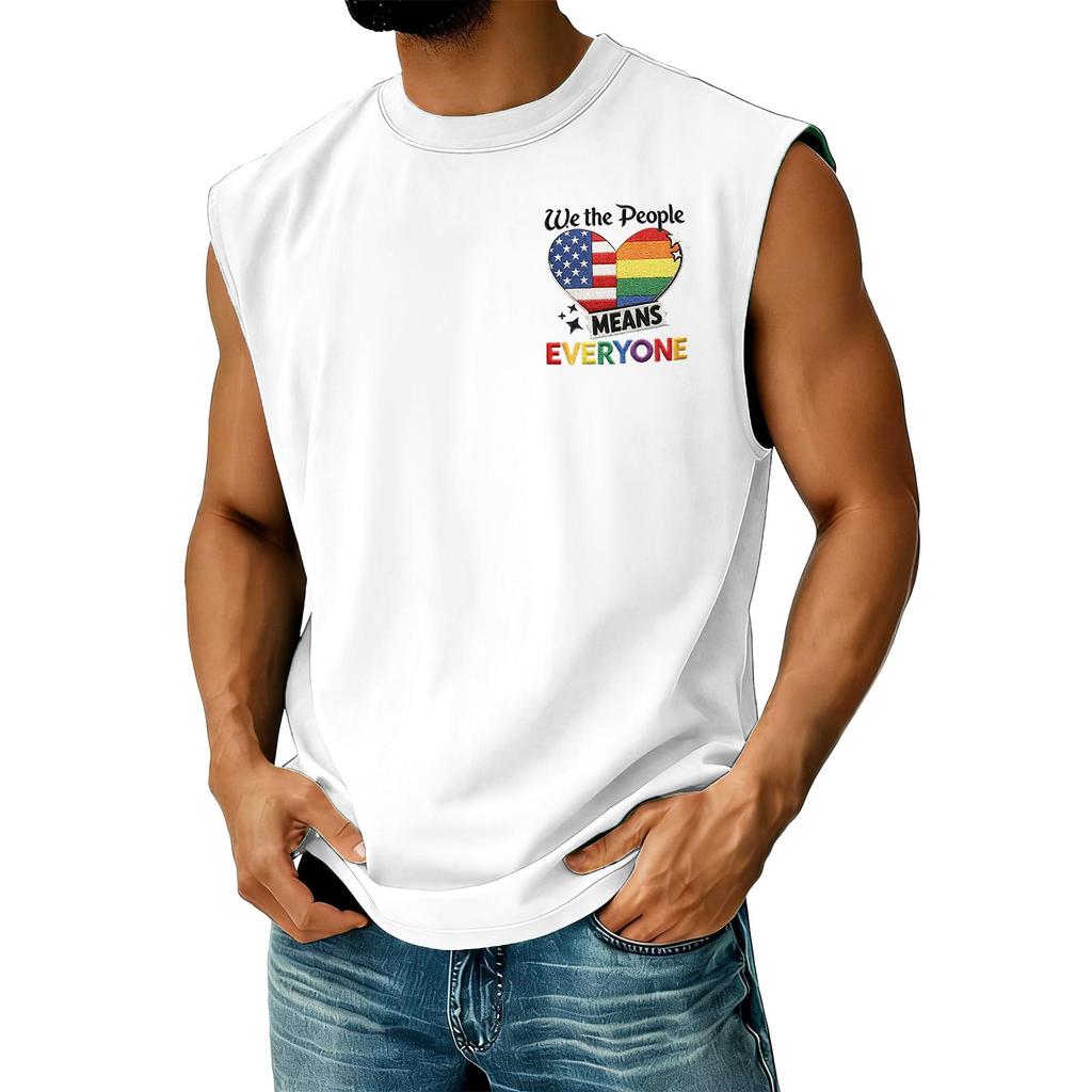 Men's Casual Independence Day Printed Tank Top