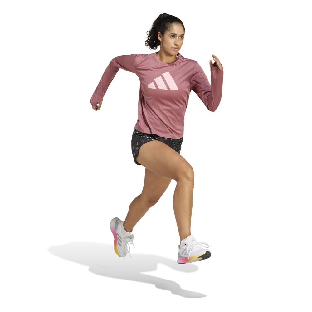 Adidas Běžecké Dlouhý Rukáv Run It Dlouhý Rukáv IEJ74 Karmínové Tričko Tričko Dámské Z Druhé Ruky (IW8458) J/S
