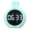 Kids Timer Night Light Cute Cartoon Rabbit Digital Countdown Timer for Cooking Sports Exercise Sky Blue