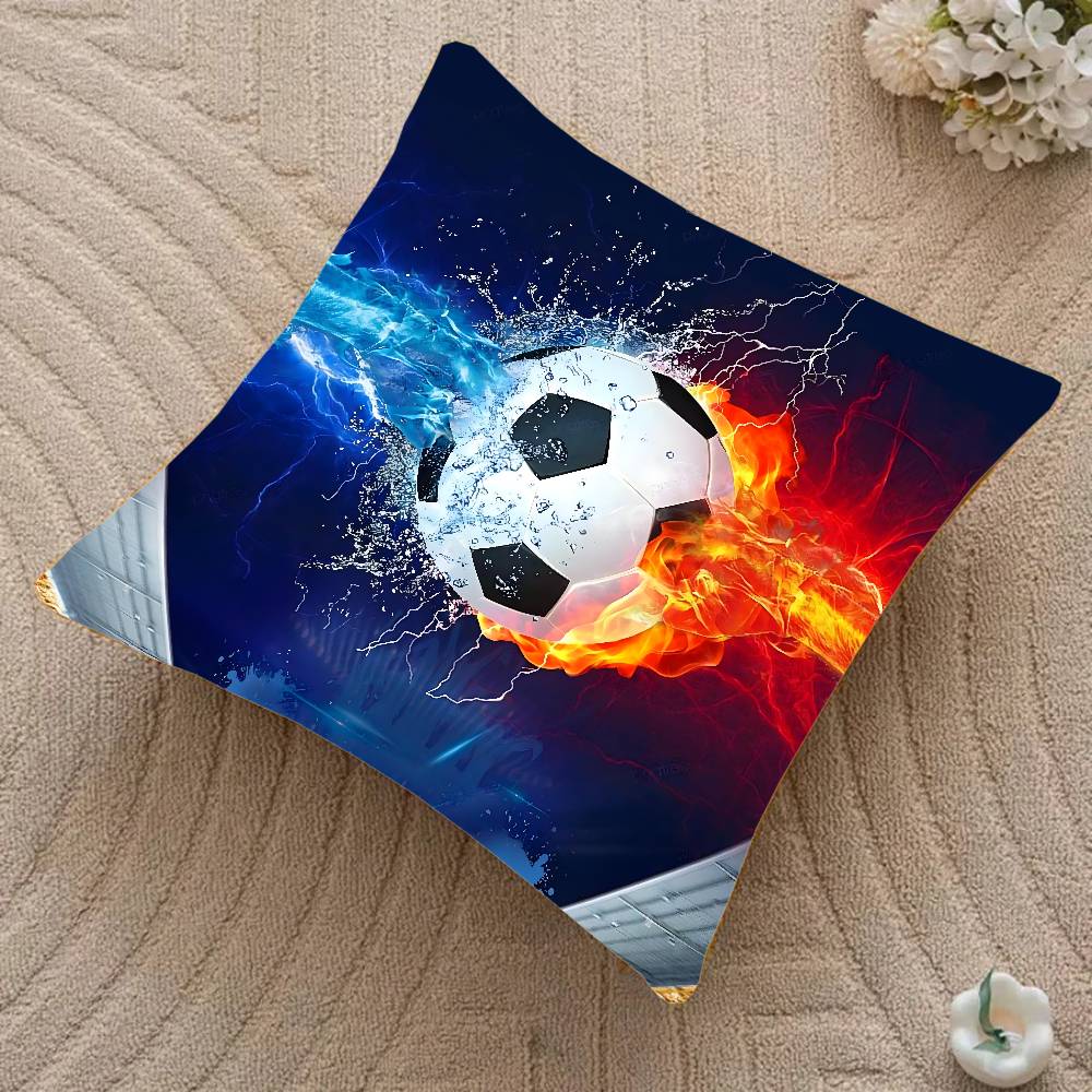 Football Print Pillow Case Home Decor Throw For Sofa Bed Car Room Decor Gift Idea