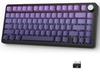 ATTACK SHARK X AJAZZ X85 Gaming Mechanical Keyboard with White Jade Gasket Linear PBT Cherry RGB Silencer Pad Metal 81 Japanese Instruction Manual of
