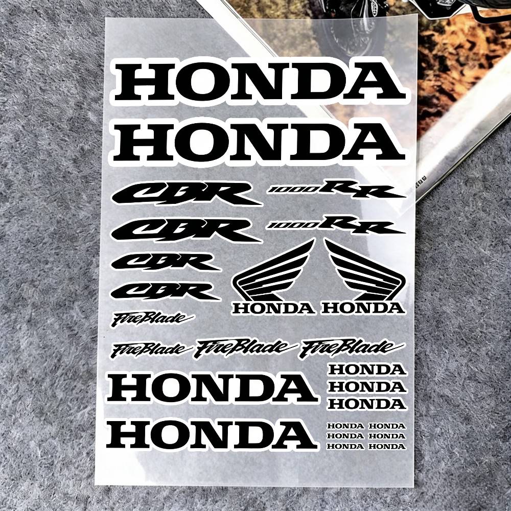 For Honda Reflective Motorcycle Stickers, 3M Safety Warning At Night In The Dark Scooter Helmets TT5 zjyr1