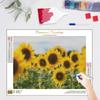 Diamond Painting Full Round Sunflower Cross Stitch Kit Embroidery For Adults Mosaic Picture Rhinestones For Home Decors 30x40cm/12x16inch
