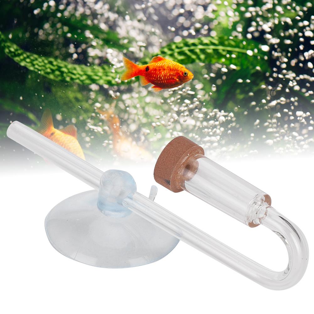 Ceramic CO2 Diffuser for Aquarium Fish Accessories with Bubble Recording Preparation U-Shaped Clear Acrylic CO2 Diffuser