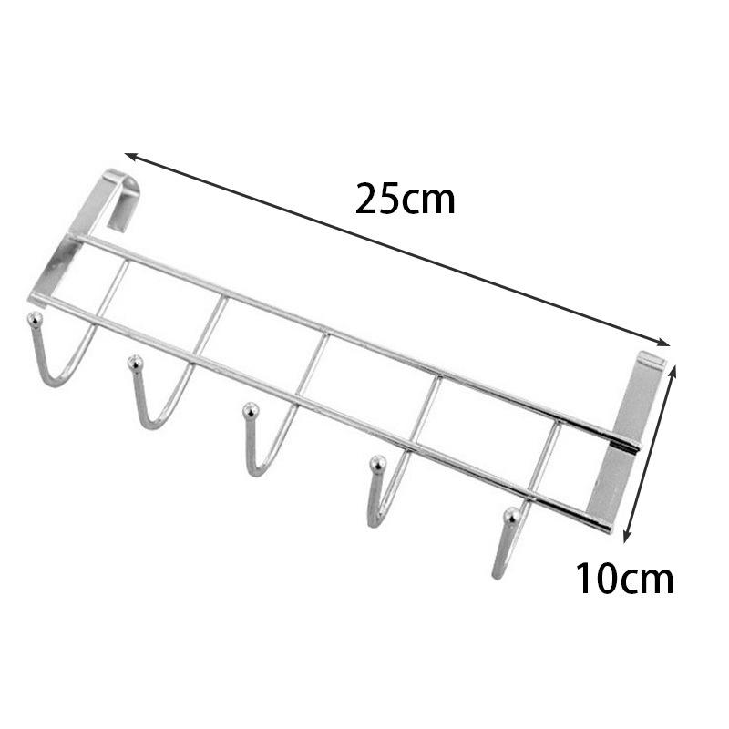 Stainless Steel No-Trace Cabinet Door Hook Rack