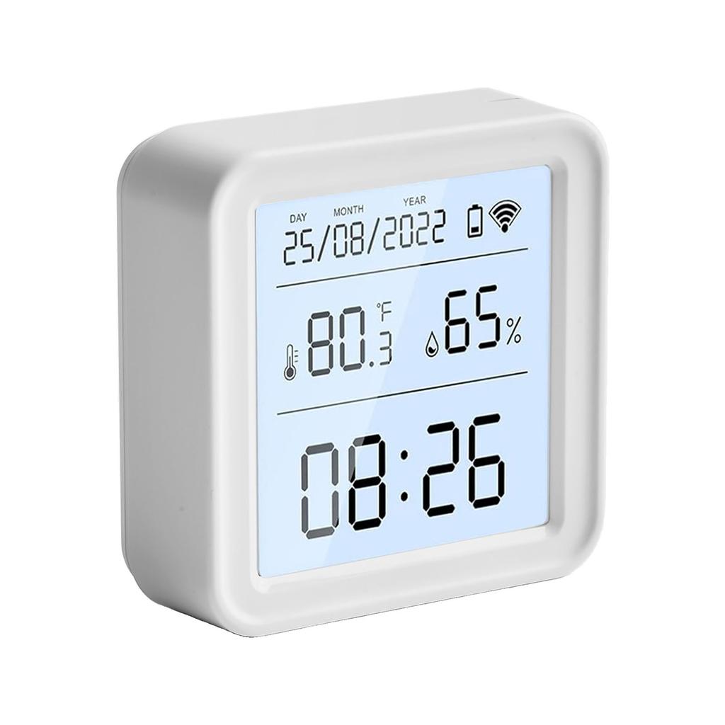 For Tuya WiFi Smart Thermometer Hygrometer Indoor Digital Sensor for Temperature Humidity with Easy Setup and App Control