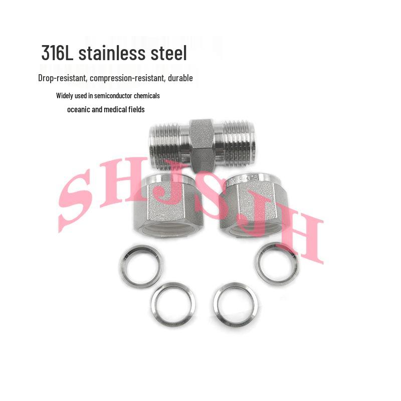 316 Stainless Steel Double Ferrule Fitting, SS-6M0-6