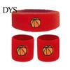Sports Headband 1 Set Kids Wristband Ball Embroidery Stretch Breathable High Elasticity Sweat Absorbing Boys Girls Knitted Basketball Volleyball Wrist