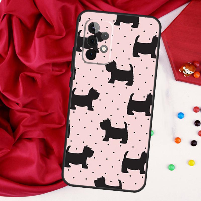 Scottish Terrier Pattern For Samsung Galaxy A56 A36 A26 A16 A05 A06 A22 A32 A52 A54 A34 A14 A55 A15 A53 A33 A35 Case