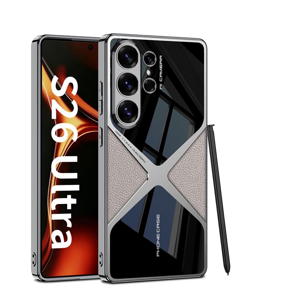 Samsung S26Ultra Mobile Phone Case Foreign Trade S26Ultra Electroplating Supersonic Anti-drop Mobile Phone Case