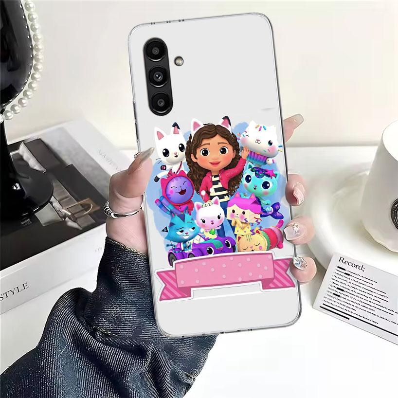 Cartoon Gabbys Dollhouse Phone Case For Samsung Galaxy A13 A14 A15 A16 A17 A53 A54 A55 A56 A57 A33 A34 A35 A36 A37 A23 A24 A25 A