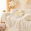 Thicken Rabbit Plush Sofa Cover Universal Non-slip Sofa Mat Winter Warm Soft Sofa Towel Couch Cushion for Living Room Home Decor