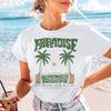 Pattern Seaside Vacation Style Casual T-Shirt Printed Top Cute Aesthetic Women's Casual 90s Trend Summer Versatile T-Shirt