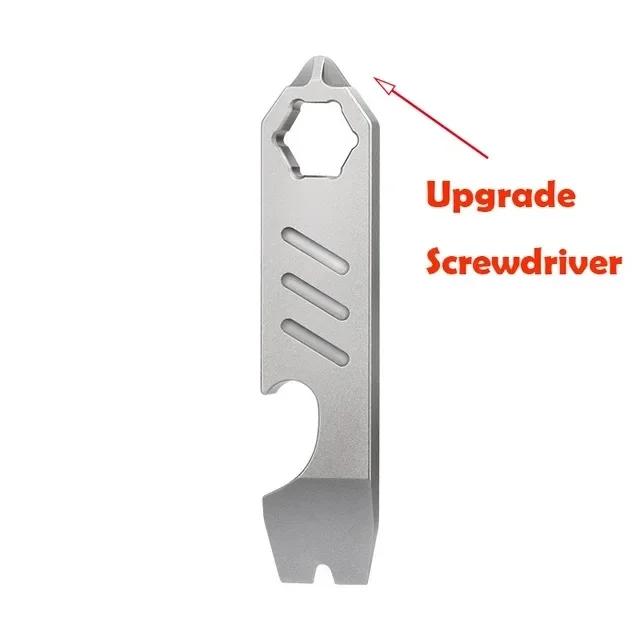 Titanium alloy mini trendy pry bar bottle opener EDC personalized titanium alloy trendy accessory pendant