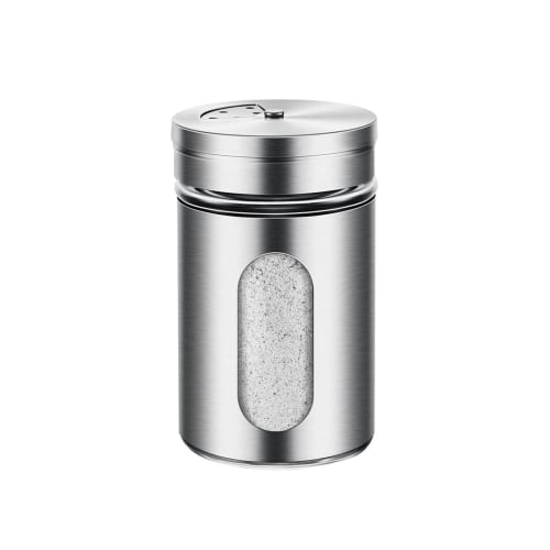 Heat-Resistant Glass Condiment Container, Sugar, Salt, Potato Starch, Sugar Pot, Spice Shaker, Flour, Pepper Case, 80ml, Removable Lid, Easy to Clean,