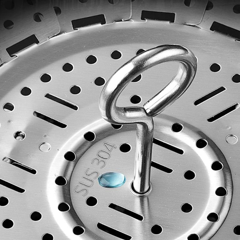 Adjustable Steaming Rack Stainless Steel Tableware Steamers Perfect for Various Food Sizes and Cooking Requirements