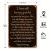 Iron Wall Art Vintage Sign Motivational Metal Plaque 8x12 Inch Waterproof Pre Drilled Holes