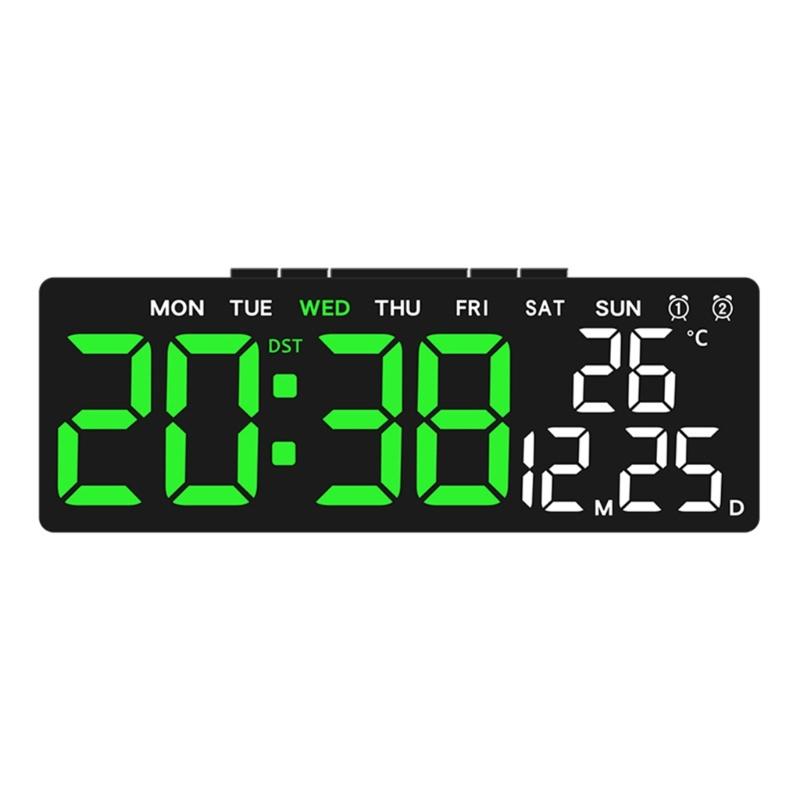LED Digital Clock with Time, Date, and Temperature Display for Practical Home Access