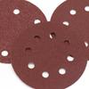 5" 6/8-Hole Red Sanding Discs with Hook & Loop, 125MM