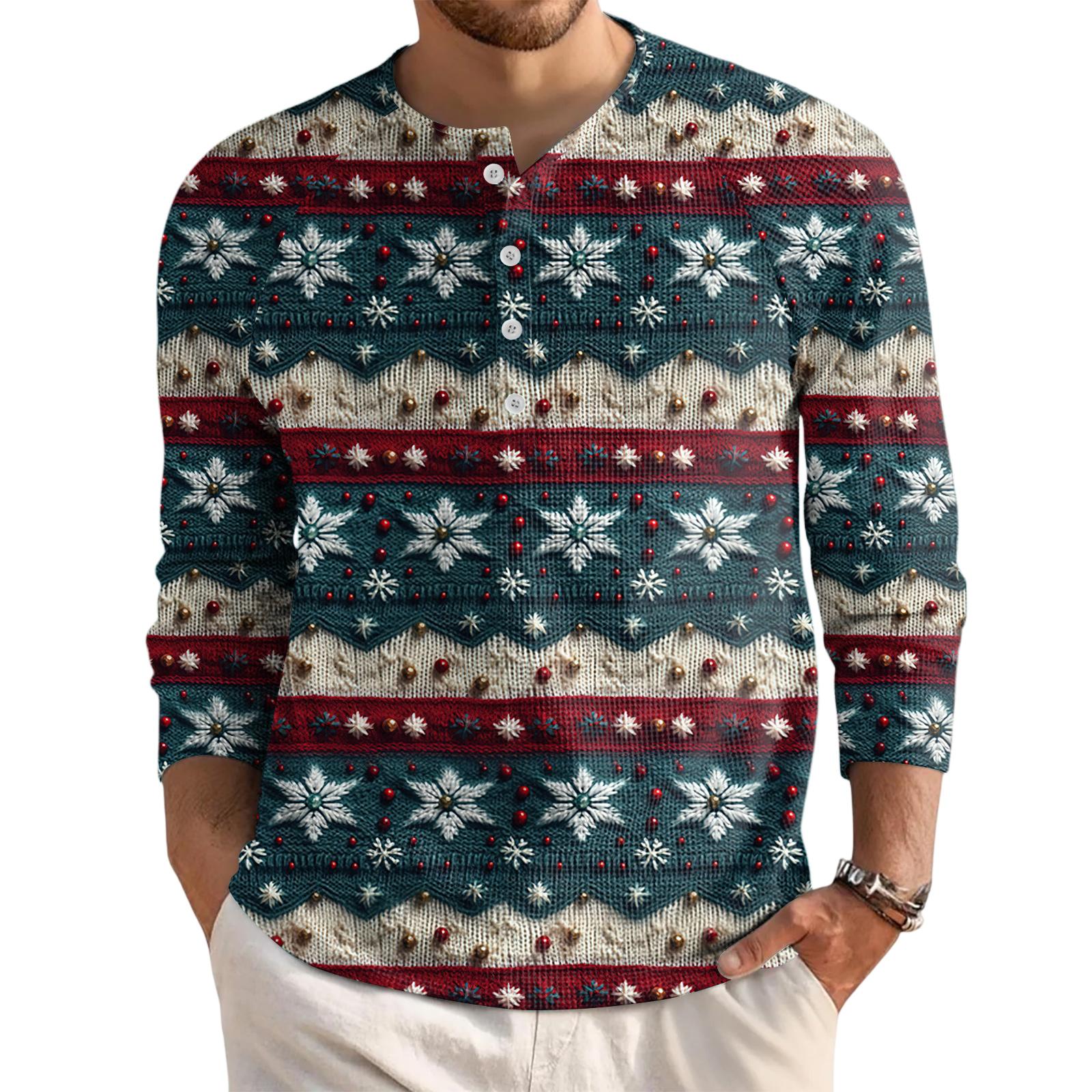 

Мужской свободный повседневный топ с длинным рукавом и воротником на пуговицах XL тёмно-синий