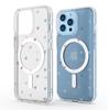 Colorful Heart Magnetic Transparent Case for iPhone 14/15/16/17 Pro Max